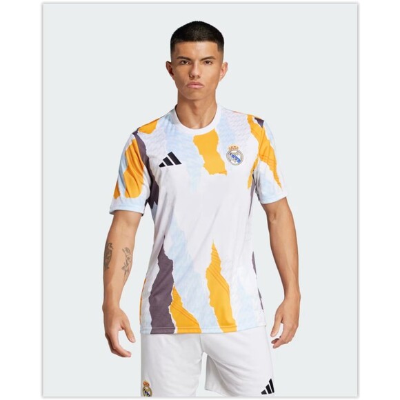 NWT Adidas Real Madrid 24/25 Pre Match Jersey No Sponsor Mens Large JJ3493 - Picture 1 of 15